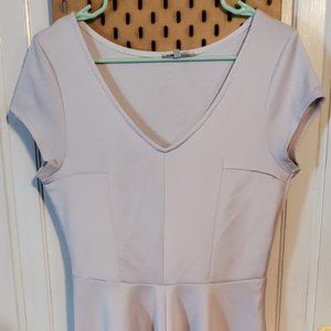 Teal Stripe Scuba Dress